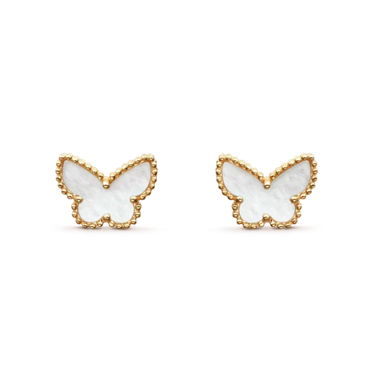 [⭐Hevara Jewelry]SWEET BUTTERFLY MOP EARSTUDS