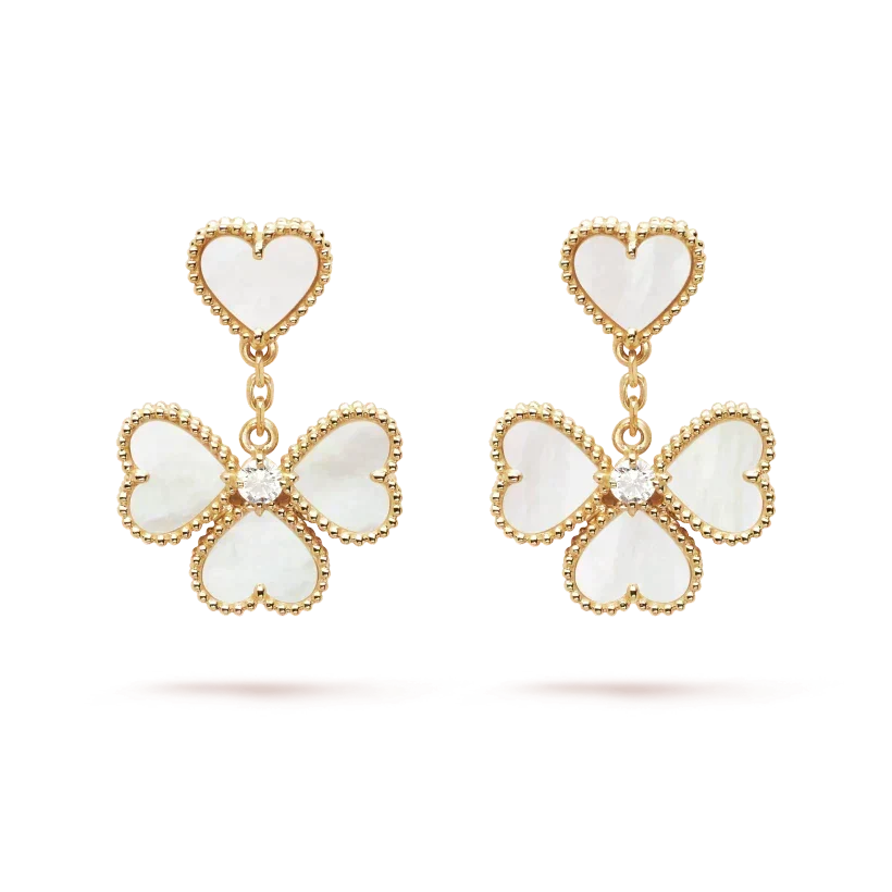 [⭐Hevara Jewelry]CLOVER SWEET WHITE MOP EARRINGS