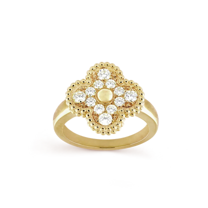 [⭐Hevara Jewelry]CLOVER DIAMOND RING