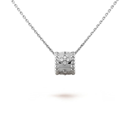 [⭐Hevara Jewelry]PERLEE PEDANT SIVLER DIAMOND NECKLACE