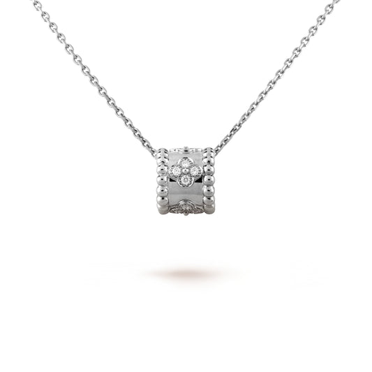 [⭐Hevara Jewelry]PERLEE PEDANT SIVLER DIAMOND NECKLACE