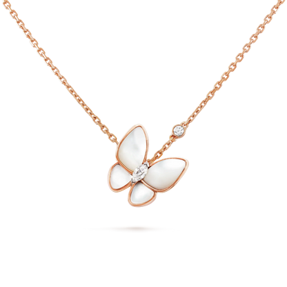 [⭐Hevara Jewelry]BUTTERFLY MOP DIAMOND NECKLACE