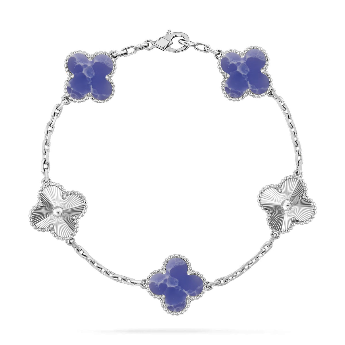 [⭐Hevara Jewelry]CLOVER 5 MOTIF BLUE VEINS BRACELET COLLECTION