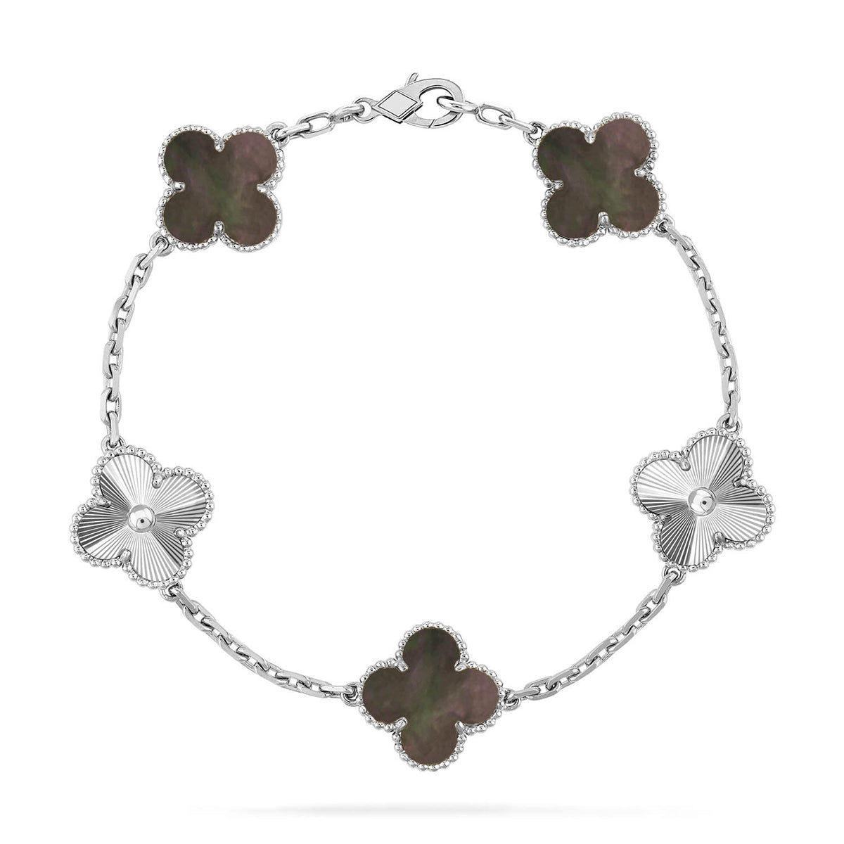 [⭐Hevara Jewelry] CLOVER 5 MOTIF GRAY MOP BRACELET COLLECTION