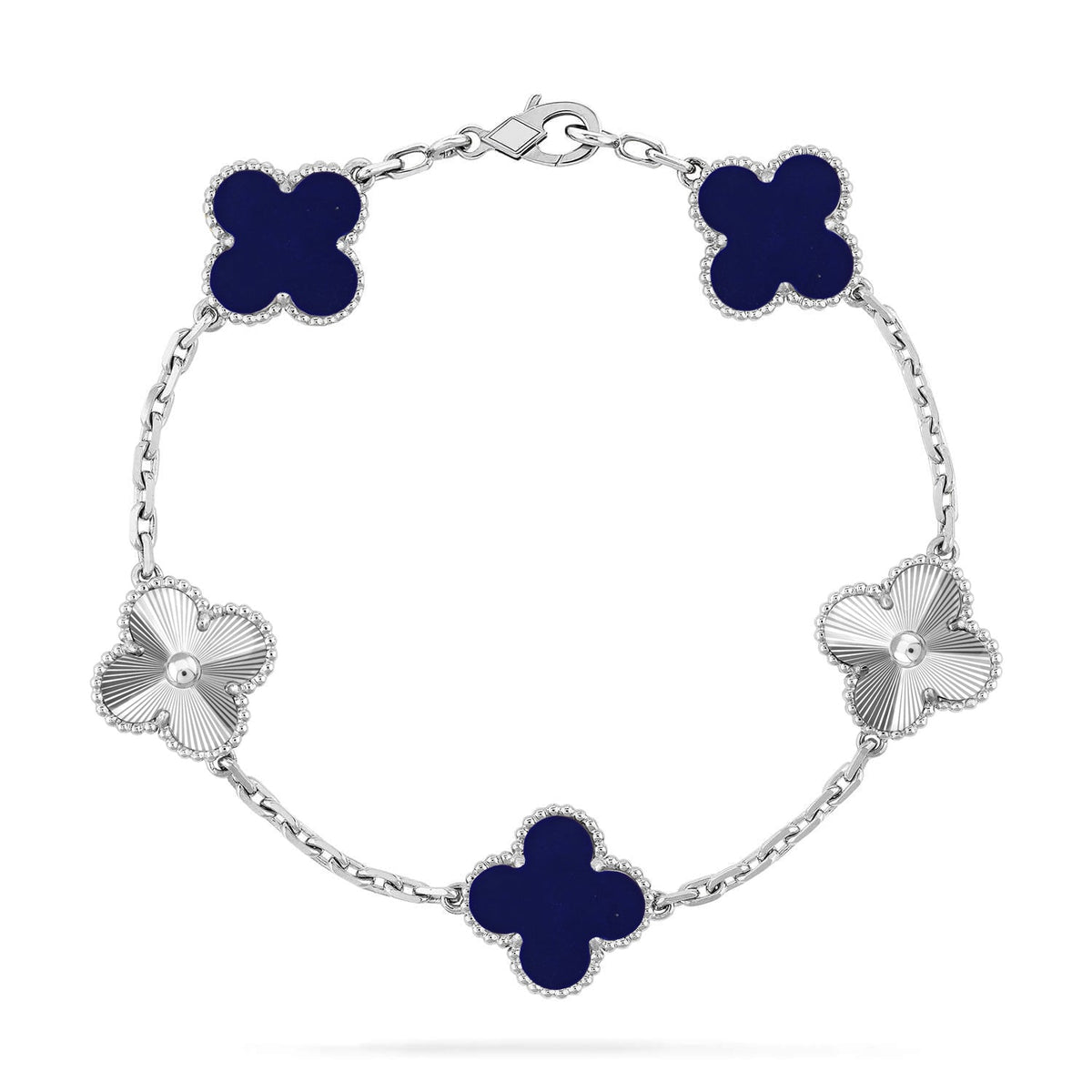 [⭐Hevara Jewelry]CLOVER 5 MOTIF LAPIS LAZULI BRACELET COLLECTION