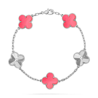 [⭐Hevara Jewelry] CLOVER 5 MOTIFS  PINK MOP BRACELET COLLECTION