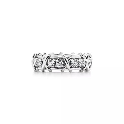 [Hevara Jewelry]SIXTEEN STONE SILVER RING