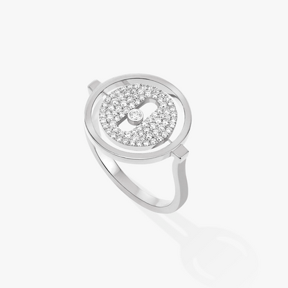 [⭐Hevara Jewelry]Demo MOVE PAVED SILVER DIAMOND RING