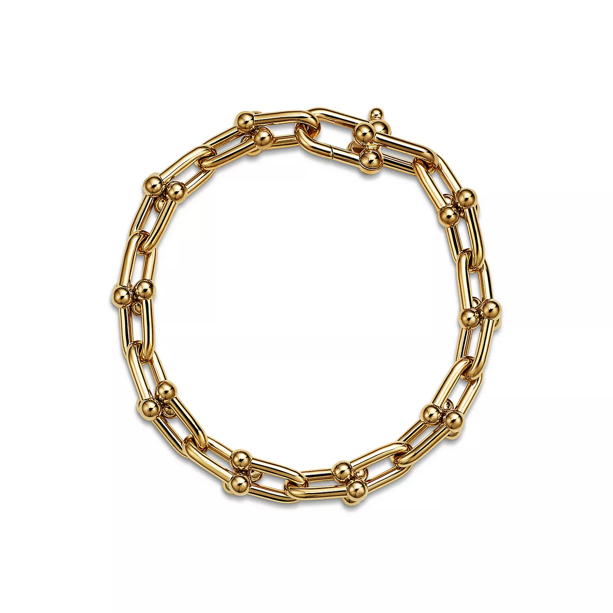 [Hevara Jewelry]HARDWEAR MEDIUM LINK 20 MOTIF GOLD BRACELET