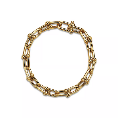 [Hevara Jewelry]HARDWEAR MEDIUM LINK 20 MOTIF GOLD BRACELET