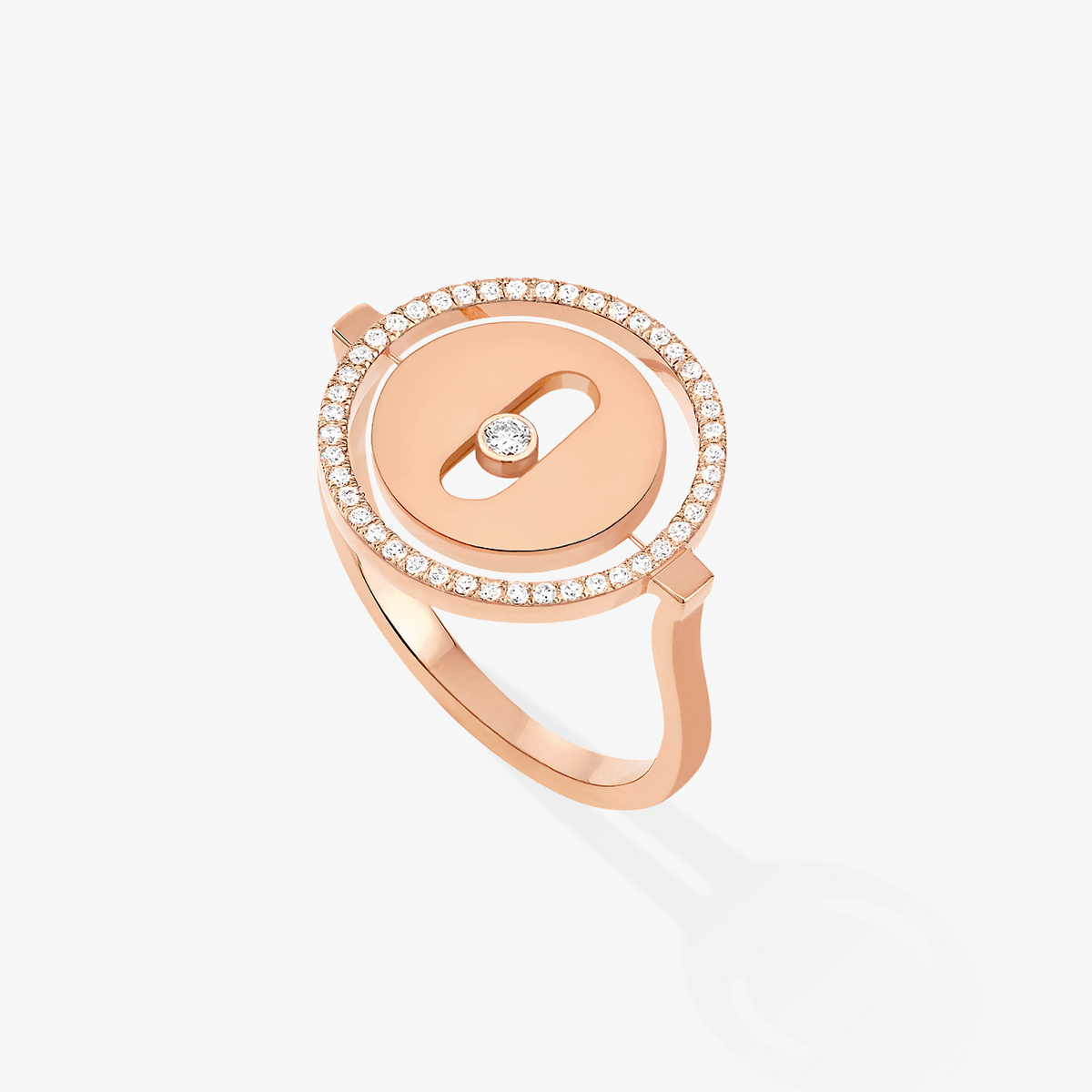 [⭐Hevara Jewelry]Demo MOVE PINK GOLD DIAMOND RING