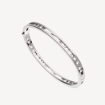 [⭐Hevara Jewelry]ZERO 1 SPIRAL LOGO SILVER BRACELET