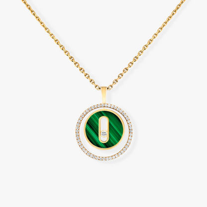 [⭐Hevara Jewelry]Demo MOVE 1 DIAMOND MALACHITE GOLD DIAMOND NECKLACE
