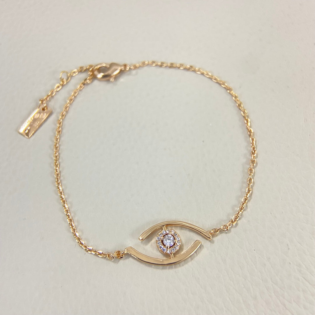 [⭐Hevara Jewelry]Demo Eye Pave-Set Diamond Bracelet