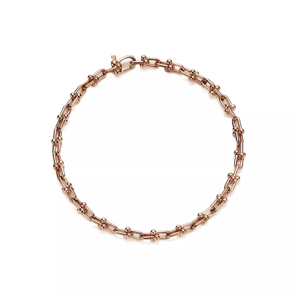 [Hevara Jewelry]HARDWEAR MICRO LINK 44 MOTIF PINK GOLD BRACELET