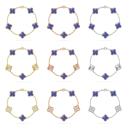 [⭐Hevara Jewelry]CLOVER 5 MOTIF BLUE VEINS BRACELET COLLECTION