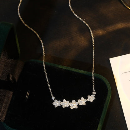 [Hevara Jewelry]]wild flower diamond line pendant