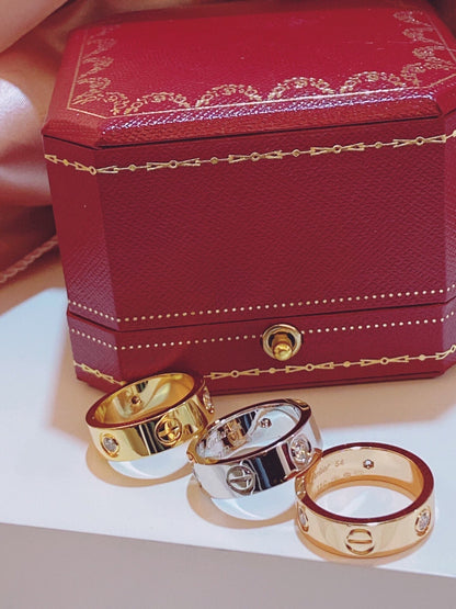 [⭐Hevara Jewelry]Three-Diamond Ring