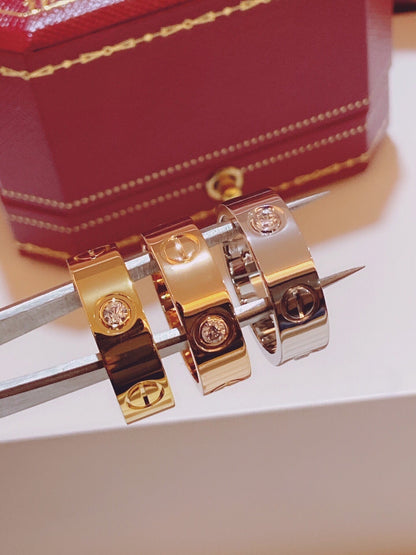 [⭐Hevara Jewelry]Three-Diamond Ring