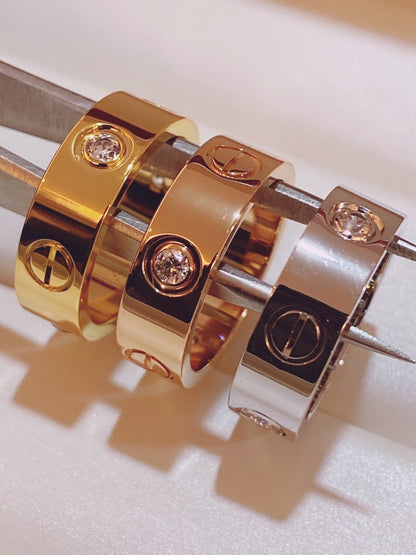 [⭐Hevara Jewelry]Three-Diamond Ring
