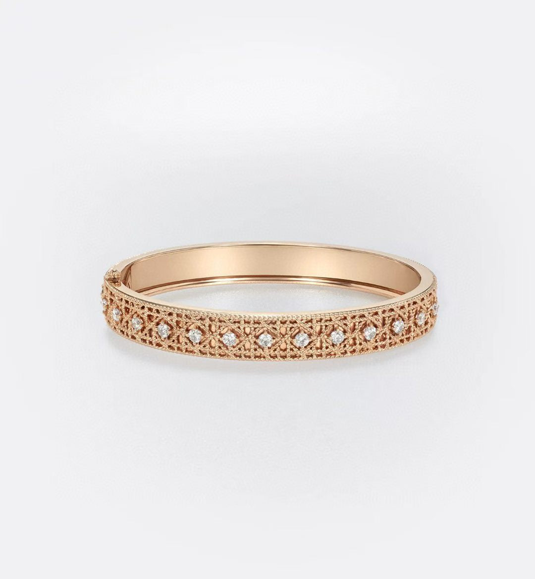 [⭐Hevara Jewelry]2026 WOVEN-PATTERN BRACELET SET WITH FULL DIAMOND INLAY THREE-COLORS