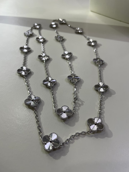 [⭐Hevara Jewelry]CLOVER 20 MOTIFS SILVER LASER