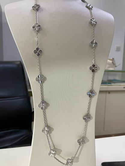 [⭐Hevara Jewelry]CLOVER 20 MOTIFS SILVER LASER