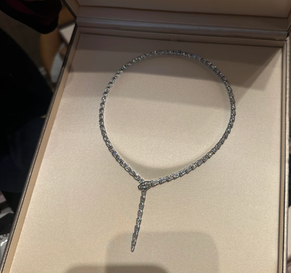 [⭐Hevara Jewelry]NEW！SERPENT DIAMOND NECKLACE