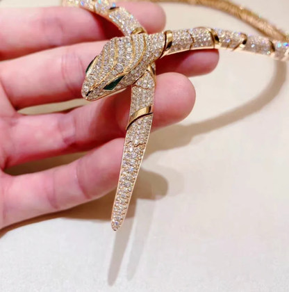 [⭐Hevara Jewelry]HAUTE COUTURE GOLD SERPENTI NECKLACE