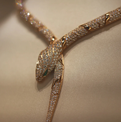 [⭐Hevara Jewelry]HAUTE COUTURE GOLD SERPENTI NECKLACE