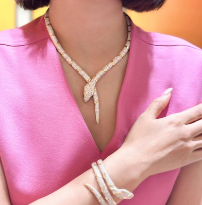 [⭐Hevara Jewelry]HAUTE COUTURE GOLD SERPENTI NECKLACE