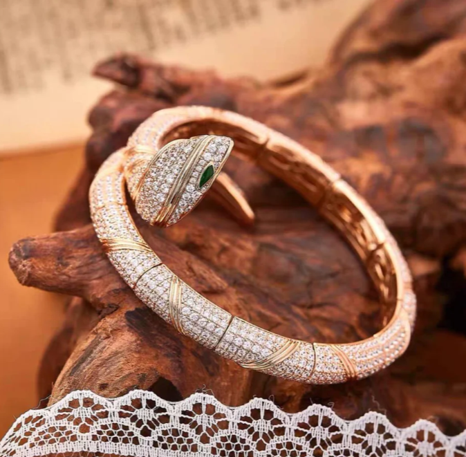 [⭐Hevara Jewelry]HAUTE COUTURE GOLD SERPENTI BRACELET