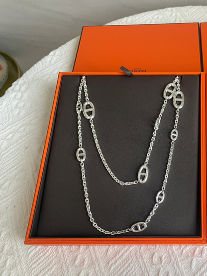 [⭐Hevara Jewelry]Classic Silver Sweater Chain
