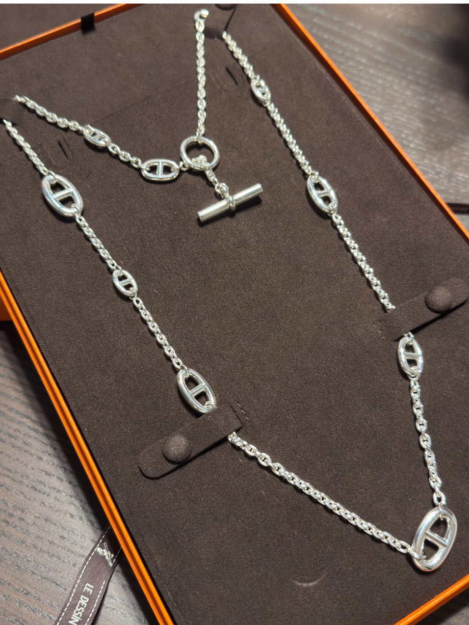 [⭐Hevara Jewelry]Classic Silver Sweater Chain