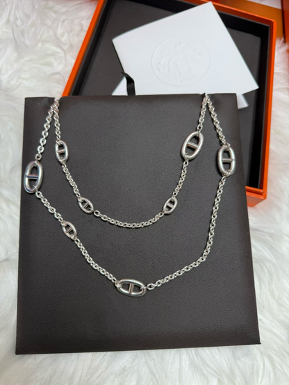 [⭐Hevara Jewelry]Classic Silver Sweater Chain
