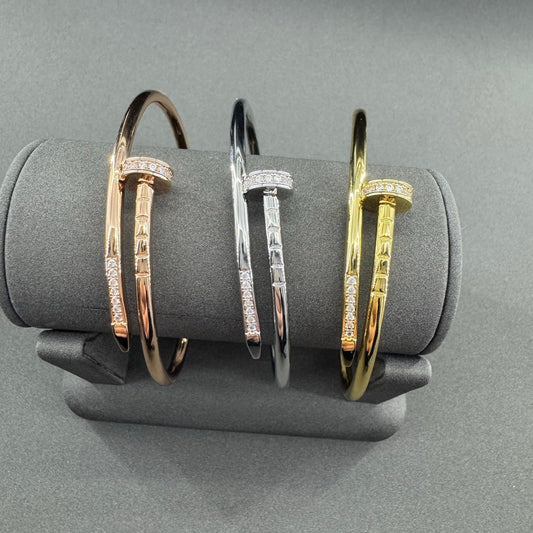 [⭐Hevara Jewelry]JUSTE BRACELET 2.5MM  DIAMONDS