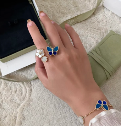 [⭐Hevara Jewelry]2026 NEW TWIN BUTTERFLY LUCKY RING
