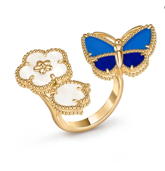 [⭐Hevara Jewelry]2026 NEW TWIN BUTTERFLY LUCKY RING