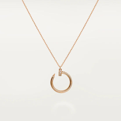 [⭐Hevara Jewelry]JUSTE NECKLACE PINK GOLD