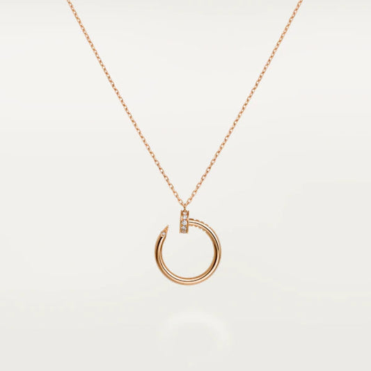 [⭐Hevara Jewelry]JUSTE NECKLACE PINK GOLD