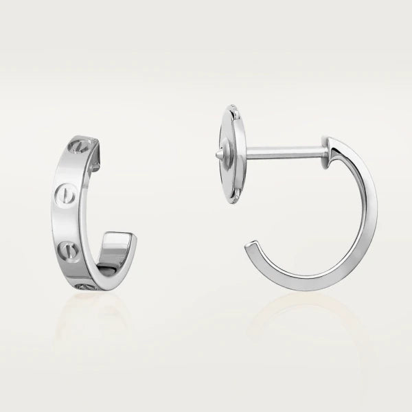 [⭐Hevara Jewelry]LOVE EARRINGS 2.65MM SILVER
