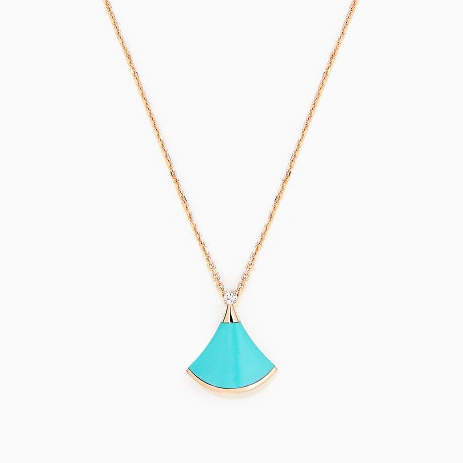 [⭐Hevara Jewelry]DREAM NECKLACE TURQUOISE PINK GOLD