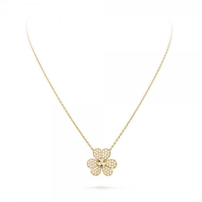 [⭐Hevara Jewelry]FLOWER DIAMOND NECKLACE