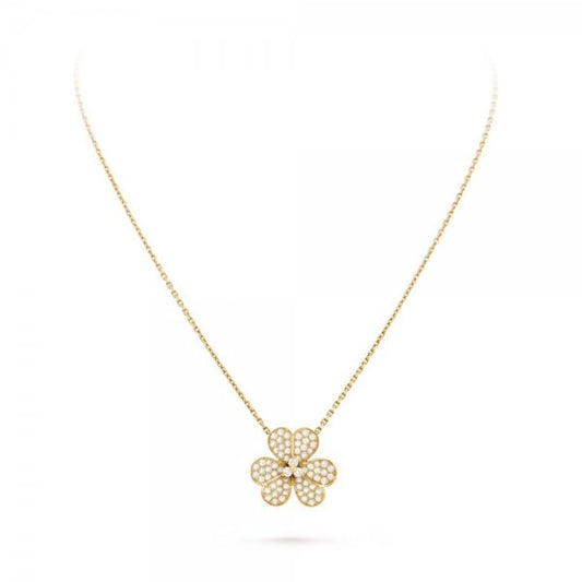 [⭐Hevara Jewelry]FLOWER DIAMOND NECKLACE