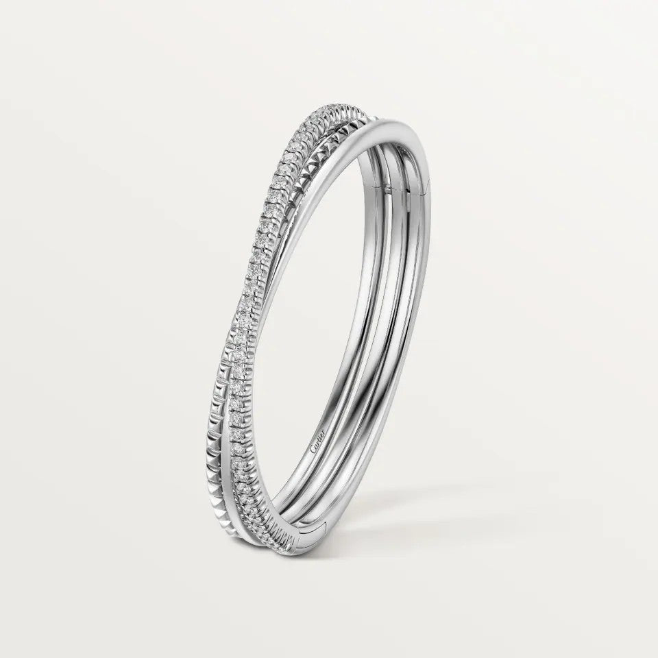 [⭐Hevara Jewelry]ETINCELLE HALF-PAVED DIAMOND BRACELET