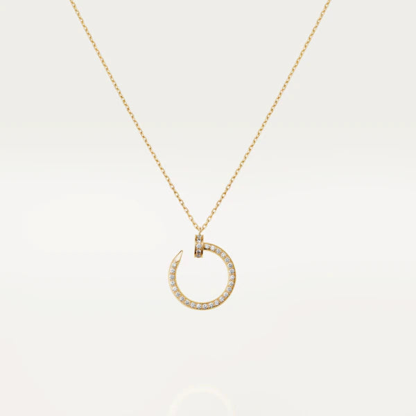 [⭐Hevara Jewelry]JUSTE NECKLACE GOLD DIAMONDS