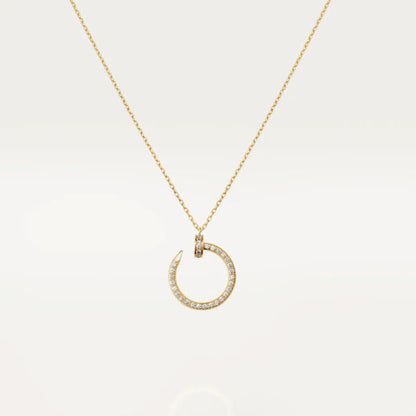 [⭐Hevara Jewelry]JUSTE NECKLACE GOLD DIAMONDS