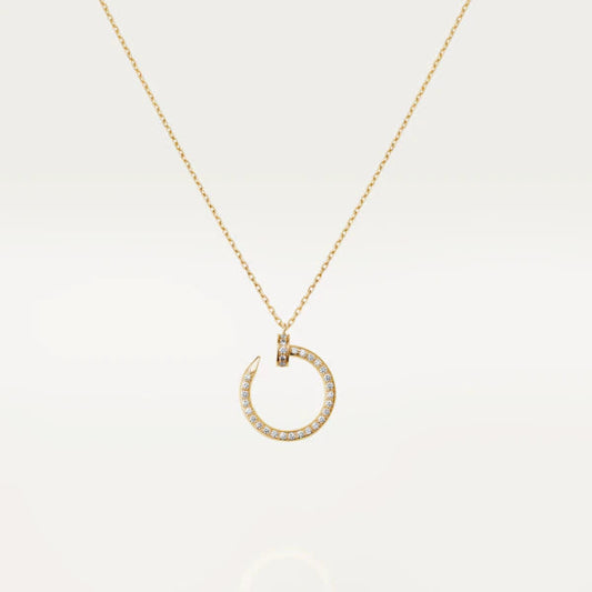 [⭐Hevara Jewelry]JUSTE NECKLACE GOLD DIAMONDS