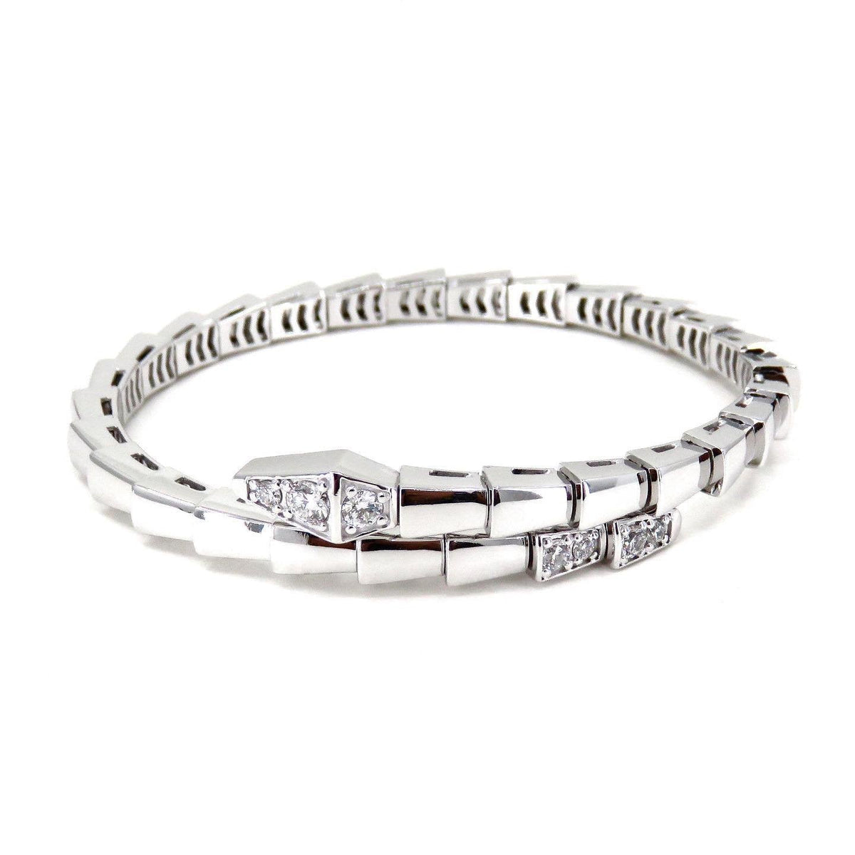 [⭐Hevara Jewelry]SERPENTI BRACELET DIAMONDS SILVER