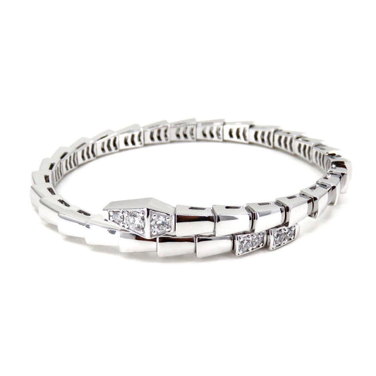 [⭐Hevara Jewelry]SERPENTI BRACELET DIAMONDS SILVER